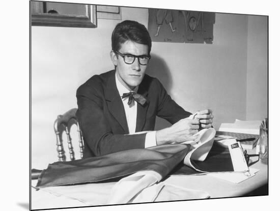 Yves Saint Laurent Opened His Couture Fashion House in Paris in 1961-null-Mounted Photo