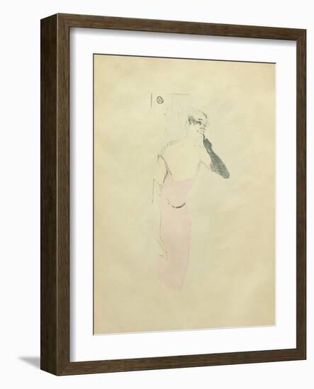 Yvette Guilbert, C.1894-Henri de Toulouse-Lautrec-Framed Giclee Print