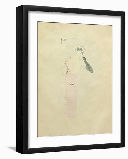 Yvette Guilbert, C.1894-Henri de Toulouse-Lautrec-Framed Giclee Print