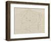 Yvette Guilbert de profil vers la gauche-Henri de Toulouse-Lautrec-Framed Giclee Print