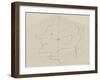 Yvette Guilbert de profil vers la gauche-Henri de Toulouse-Lautrec-Framed Giclee Print