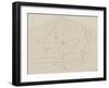 Yvette Guilbert de profil vers la gauche-Henri de Toulouse-Lautrec-Framed Giclee Print