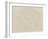 Yvette Guilbert de profil vers la gauche-Henri de Toulouse-Lautrec-Framed Giclee Print