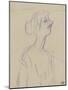 Yvette Guilbert en buste-Henri de Toulouse-Lautrec-Mounted Giclee Print