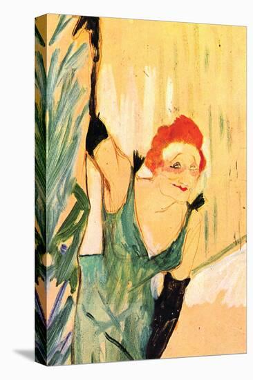 Yvette Guilbert Greets The Audience-Henri de Toulouse-Lautrec-Stretched Canvas