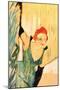 Yvette Guilbert Greets the Audience-Henri de Toulouse-Lautrec-Mounted Art Print