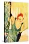 Yvette Guilbert Greets The Audience-Henri de Toulouse-Lautrec-Stretched Canvas