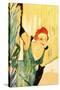 Yvette Guilbert Greets The Audience-Henri de Toulouse-Lautrec-Stretched Canvas