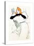 Yvette Guilbert, Lautrec-Henri de Toulouse-Lautrec-Stretched Canvas