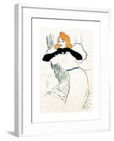 Yvette Guilbert, Lautrec-Henri de Toulouse-Lautrec-Framed Giclee Print