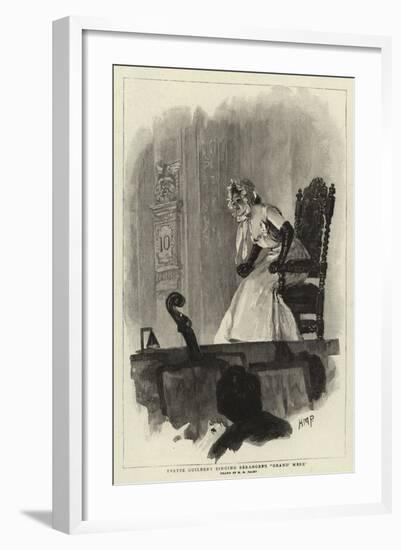 Yvette Guilbert Singing Beranger's Grand' Mere-Henry Marriott Paget-Framed Giclee Print