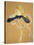 Yvette Guilbert Singing "Linger Longer Loo"-Henri de Toulouse-Lautrec-Stretched Canvas