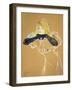 Yvette Guilbert Singing "Linger Longer Loo"-Henri de Toulouse-Lautrec-Framed Art Print