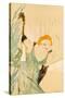 Yvette Guilbert Taking a Curtain Call, 1894-Henri de Toulouse-Lautrec-Stretched Canvas