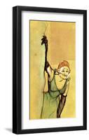 Yvette Guilbert Taking Curtain Call-Henri de Toulouse-Lautrec-Framed Giclee Print