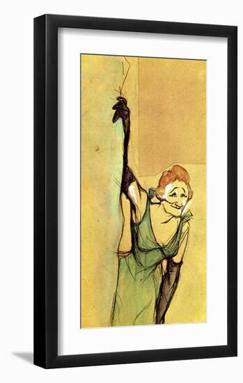 Yvette Guilbert Taking Curtain Call-Henri de Toulouse-Lautrec-Framed Giclee Print