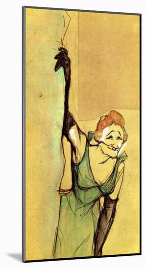 Yvette Guilbert Taking Curtain Call-Henri de Toulouse-Lautrec-Mounted Giclee Print