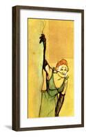 Yvette Guilbert Taking Curtain Call-Henri de Toulouse-Lautrec-Framed Giclee Print