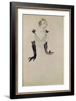 Yvette Guilbert-Henri de Toulouse-Lautrec-Framed Giclee Print