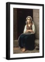 Yvonette, 1867-William Adolphe Bouguereau-Framed Premium Giclee Print