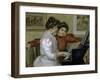 Yvonne and Christine Leroll at the Piano-Pierre-Auguste Renoir-Framed Giclee Print