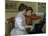 Yvonne and Christine Leroll at the Piano-Pierre-Auguste Renoir-Mounted Giclee Print
