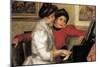 Yvonne and Christine Lerolle At The Piano-Pierre-Auguste Renoir-Mounted Premium Giclee Print
