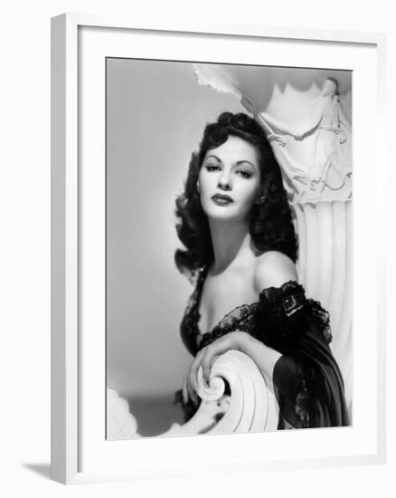 Yvonne by Carlo (1922 2007) actrice d'origine canadienne naturalisee americaine (b/w photo)-null-Framed Photo