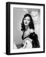 Yvonne by Carlo (1922 2007) actrice d'origine canadienne naturalisee americaine (b/w photo)-null-Framed Photo