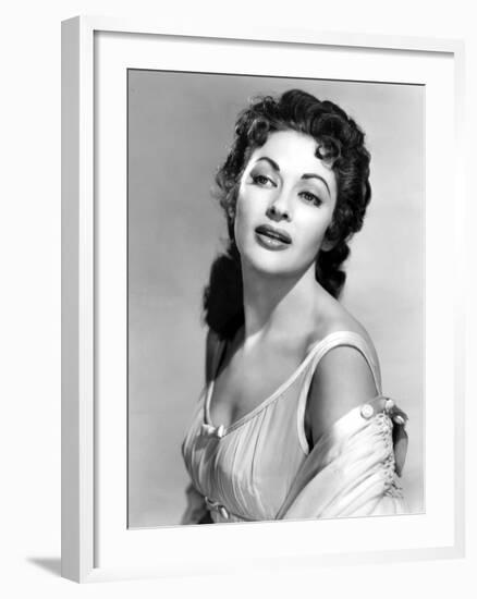 Yvonne by Carlo (1922 2007) actrice d'origine canadienne naturalisee americaine (b/w photo)-null-Framed Photo