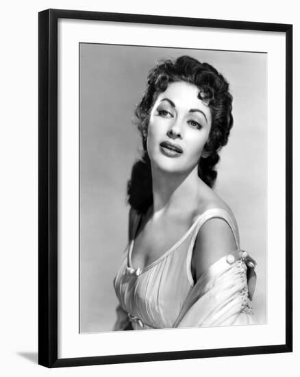 Yvonne by Carlo (1922 2007) actrice d'origine canadienne naturalisee americaine (b/w photo)-null-Framed Photo