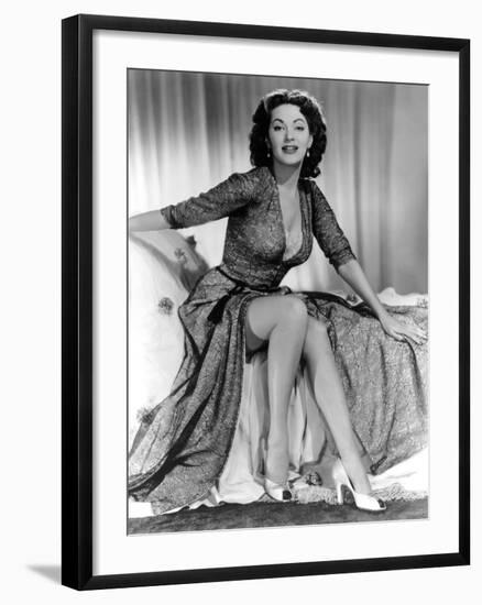 Yvonne by Carlo (1922 2007) actrice d'origine canadienne naturalisee americaine (b/w photo)-null-Framed Photo