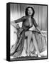 Yvonne by Carlo (1922 2007) actrice d'origine canadienne naturalisee americaine (b/w photo)-null-Framed Stretched Canvas