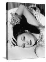 Yvonne by Carlo (1922 2007) actrice d'origine canadienne naturalisee americaine (b/w photo)-null-Stretched Canvas