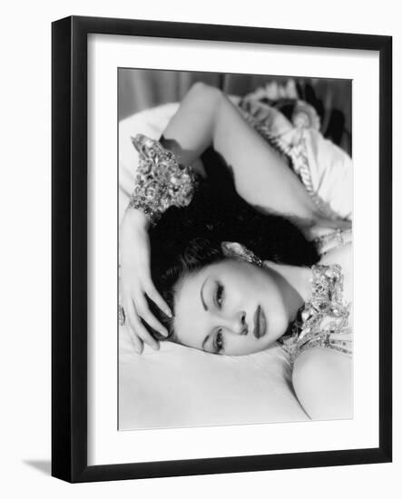 Yvonne by Carlo (1922 2007) actrice d'origine canadienne naturalisee americaine (b/w photo)-null-Framed Photo