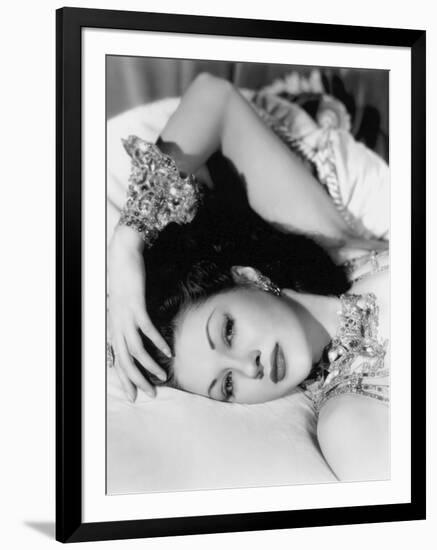 Yvonne by Carlo (1922 2007) actrice d'origine canadienne naturalisee americaine (b/w photo)-null-Framed Photo