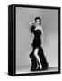 Yvonne by Carlo (1922 2007) actrice d'origine canadienne naturalisee americaine (b/w photo)-null-Framed Stretched Canvas