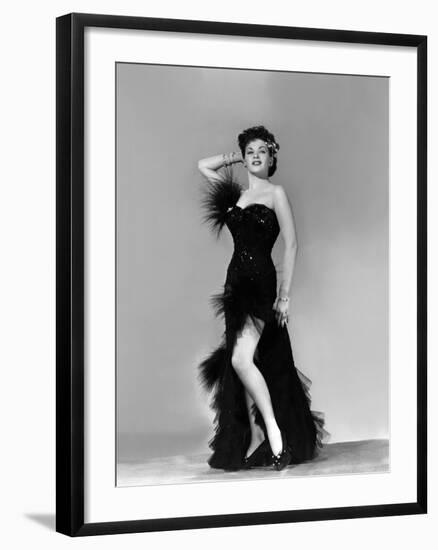 Yvonne by Carlo (1922 2007) actrice d'origine canadienne naturalisee americaine (b/w photo)-null-Framed Photo