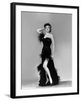 Yvonne by Carlo (1922 2007) actrice d'origine canadienne naturalisee americaine (b/w photo)-null-Framed Photo