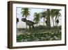 Yyrannosaurus Rex Hunting for its Next Meal-null-Framed Art Print