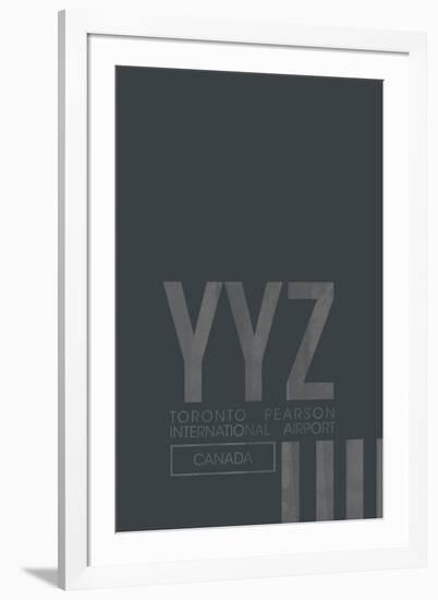 YYZ Airport Layout-08 Left-Framed Giclee Print