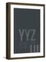 YYZ Airport Layout-08 Left-Framed Giclee Print