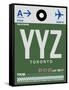 YYZ Toronto Luggage Tag 1-NaxArt-Framed Stretched Canvas