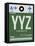 YYZ Toronto Luggage Tag 1-NaxArt-Framed Stretched Canvas