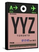 YYZ Toronto Luggage Tag 2-NaxArt-Framed Stretched Canvas