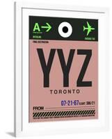 YYZ Toronto Luggage Tag 2-NaxArt-Framed Art Print