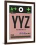 YYZ Toronto Luggage Tag 2-NaxArt-Framed Art Print