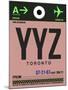 YYZ Toronto Luggage Tag 2-NaxArt-Mounted Art Print
