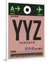 YYZ Toronto Luggage Tag 2-NaxArt-Framed Art Print