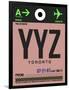 YYZ Toronto Luggage Tag 2-NaxArt-Framed Art Print